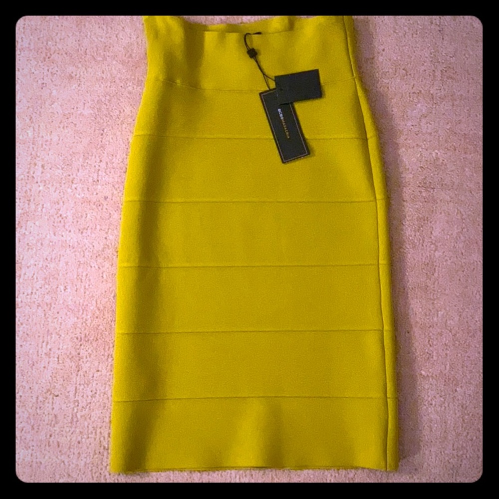 Bcbg Mustard yellow maxi skirt -
